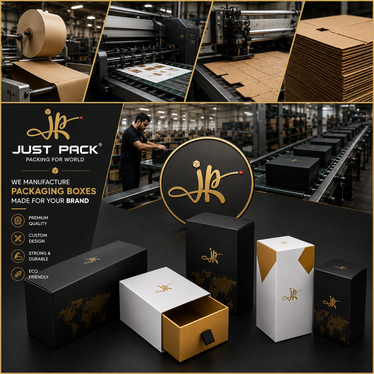 Packaging box manufacturing facility